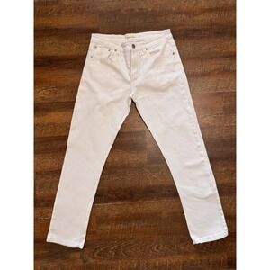 Blind Trust Men's White Stretch Jeans 34x32 Slim Straight Denim Pants